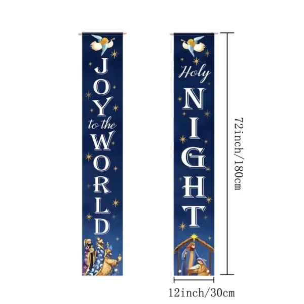 Joy to the World Holy Night banners