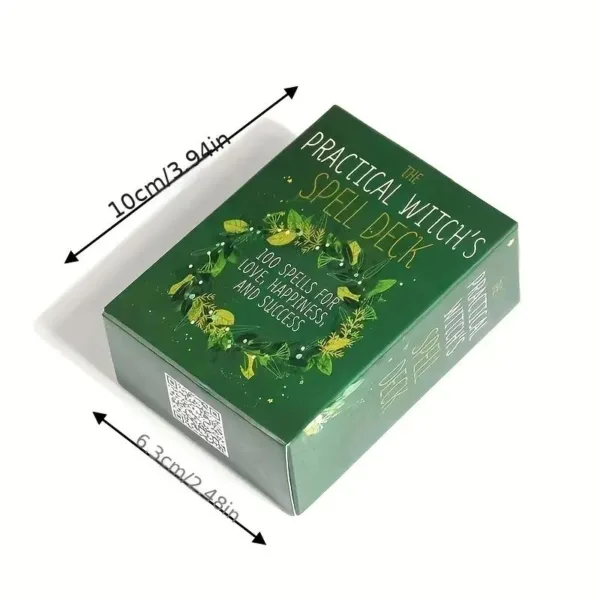 Green box with "The Practical Witch's Spell Deck"