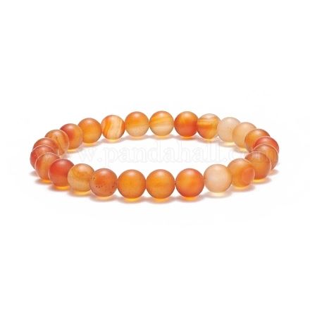 Orange carnelian gemstone bracelet.