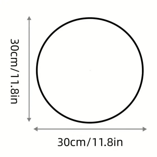 Diagram of a 30cm diameter circle.