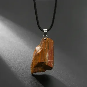 Tiger's eye stone pendant necklace.