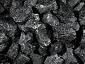 Close-up of a pile of black coal.