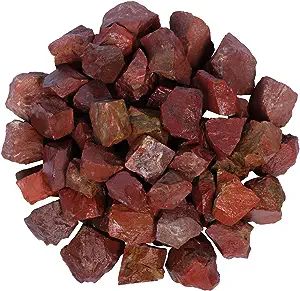 Pile of red jasper crystal chips.