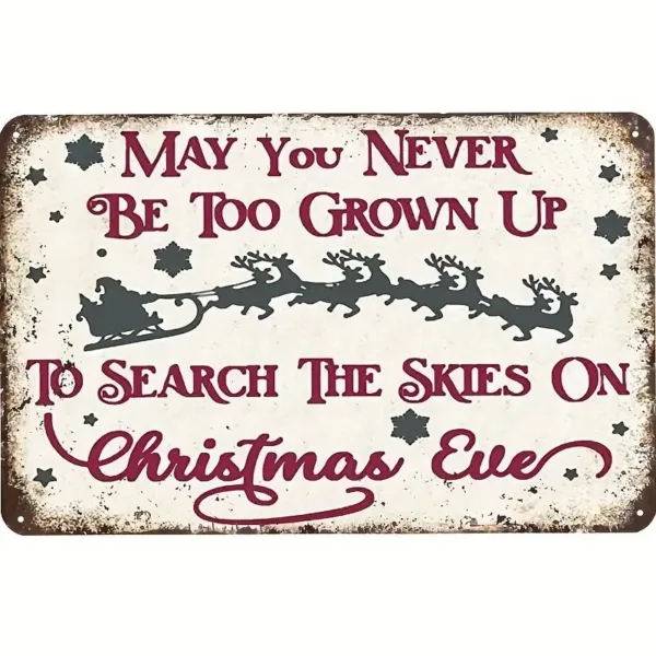 Never grow up, search skies on Christmas Eve.