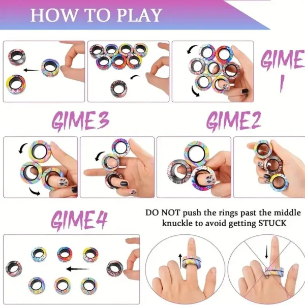 How to play with colorful rings.