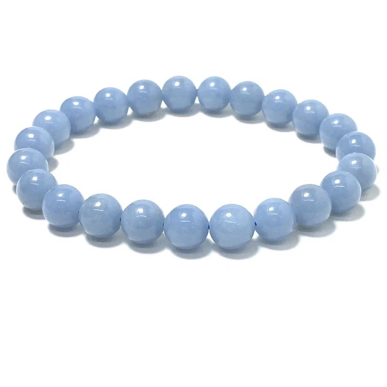 Light blue gemstone beaded bracelet.