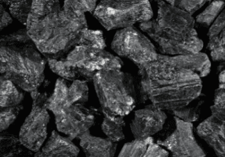 Close-up of a pile of black coal.